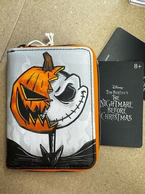 Loungefly Disney The Nightmare Before Christmas Pumpkin King Zipper Wallet